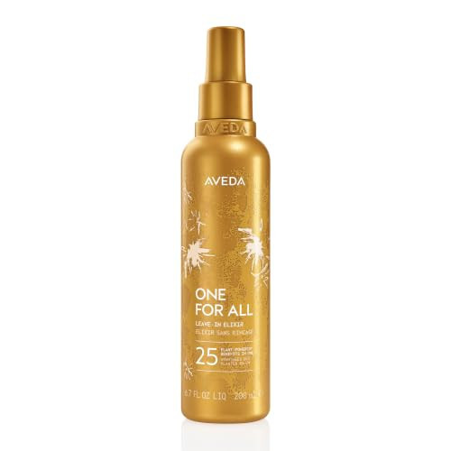 Aveda One For All Leave-In Elixir | 25 Benefits Including Hair Hydration, Heat Protection, Frizz Control | For All Hair Types And Textures | With Moringa Seed And Jojoba Oils, 6.7 Fl Oz | Amazon (US)