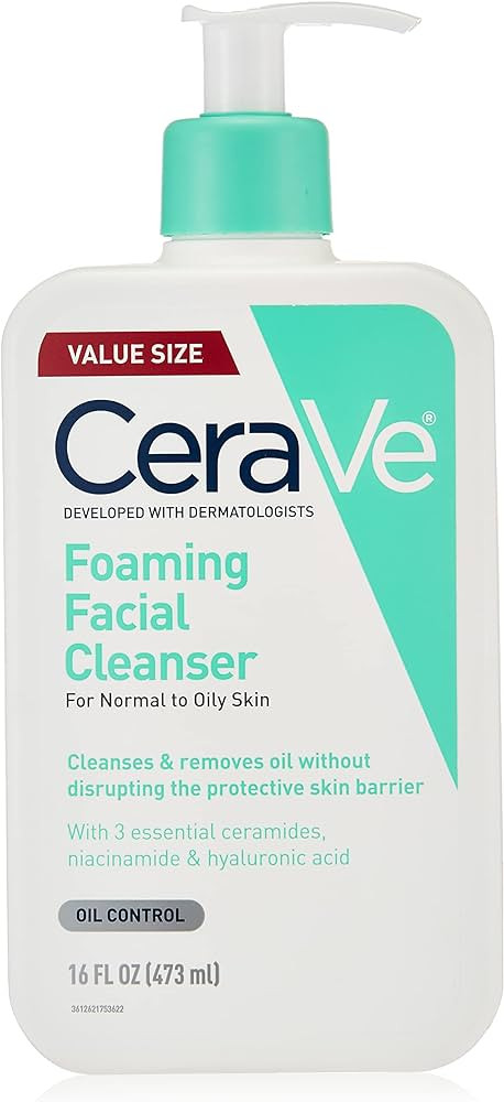 CeraVe Foaming Cleanser 16 oz for Daily Face Washing, Normal to Oily Skin | Amazon (UK)