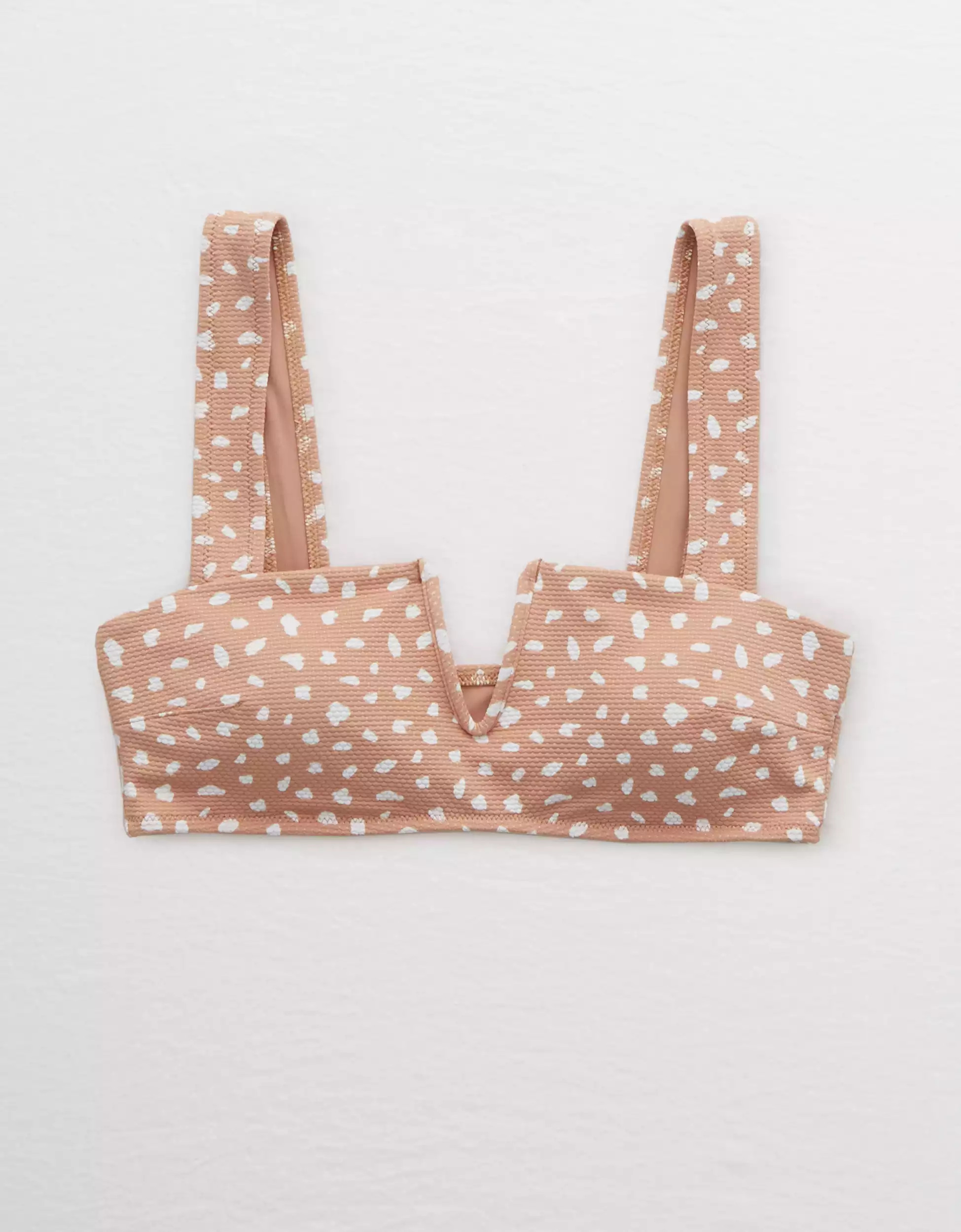 Aerie V Pique Bandeau Bikini Top | American Eagle Outfitters (US & CA)