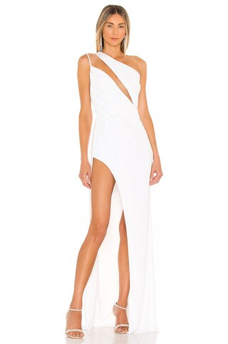 Katie May X REVOLVE A Cut Above Gown in Ivory from Revolve.com | Revolve Clothing (Global)