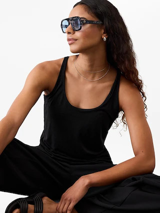 Getaway Linen Blend Tank | Athleta | Athleta