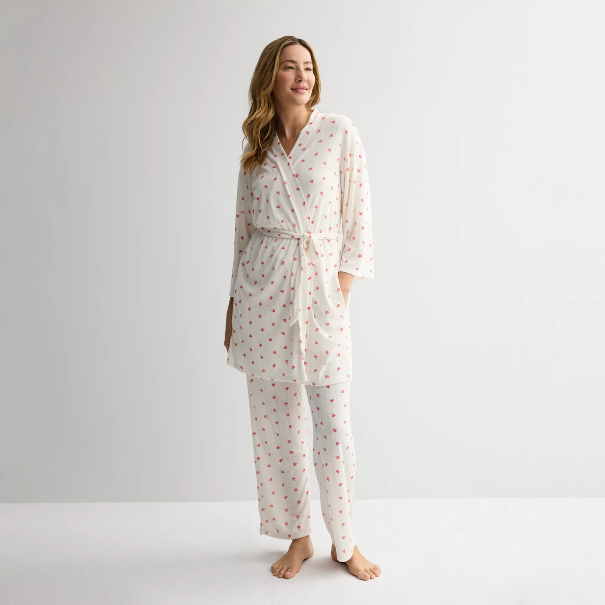 Women's Sonoma Goods For Life® Pointelle Sleep Robe | Kohl's