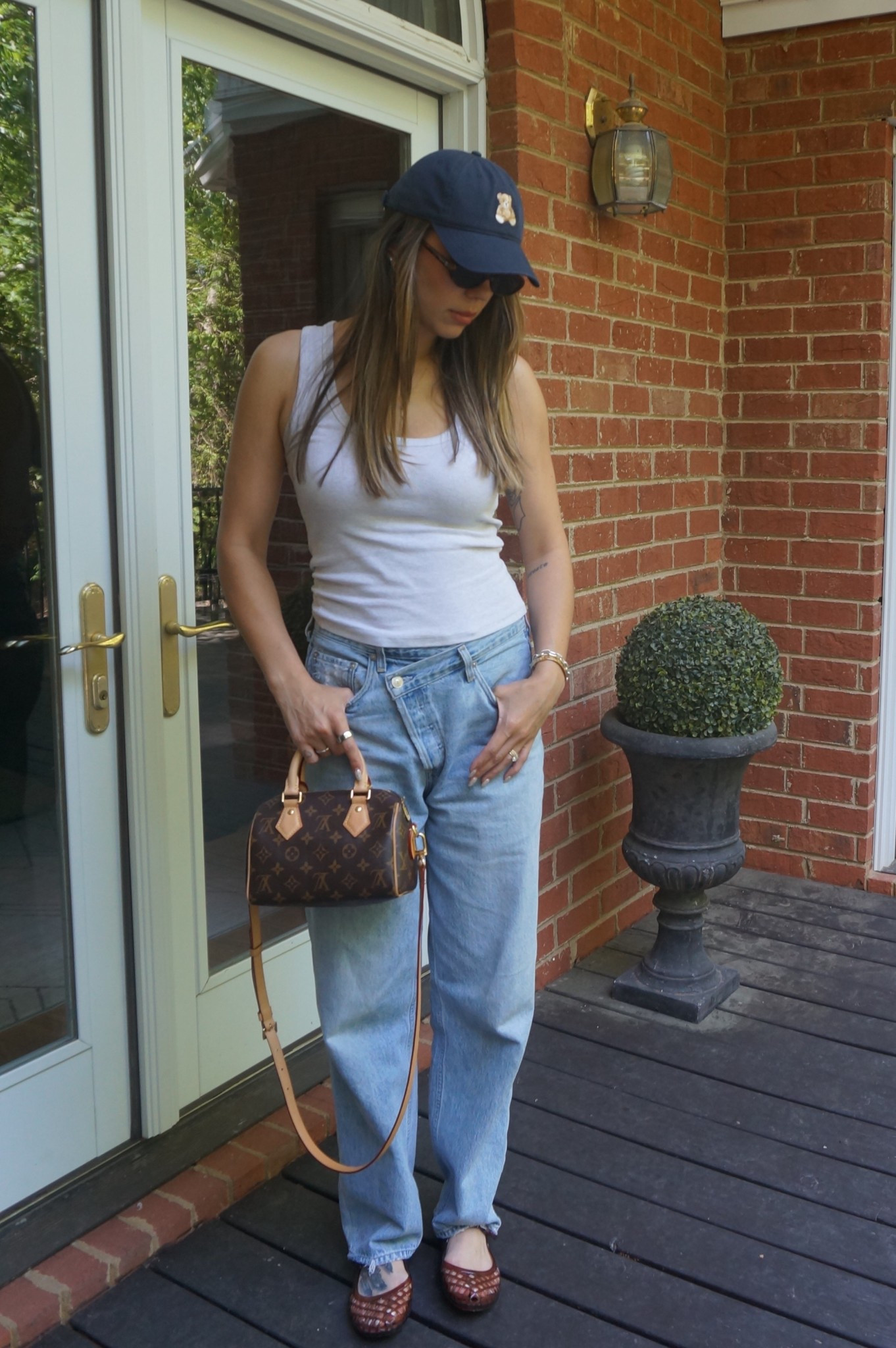 Casual outfit of the day
Spring outfit
Teddy bear hat 
Jelly shoes 
Jelly sandals
Slide on jelly sandals 

#LTKootd #LTKmomlife