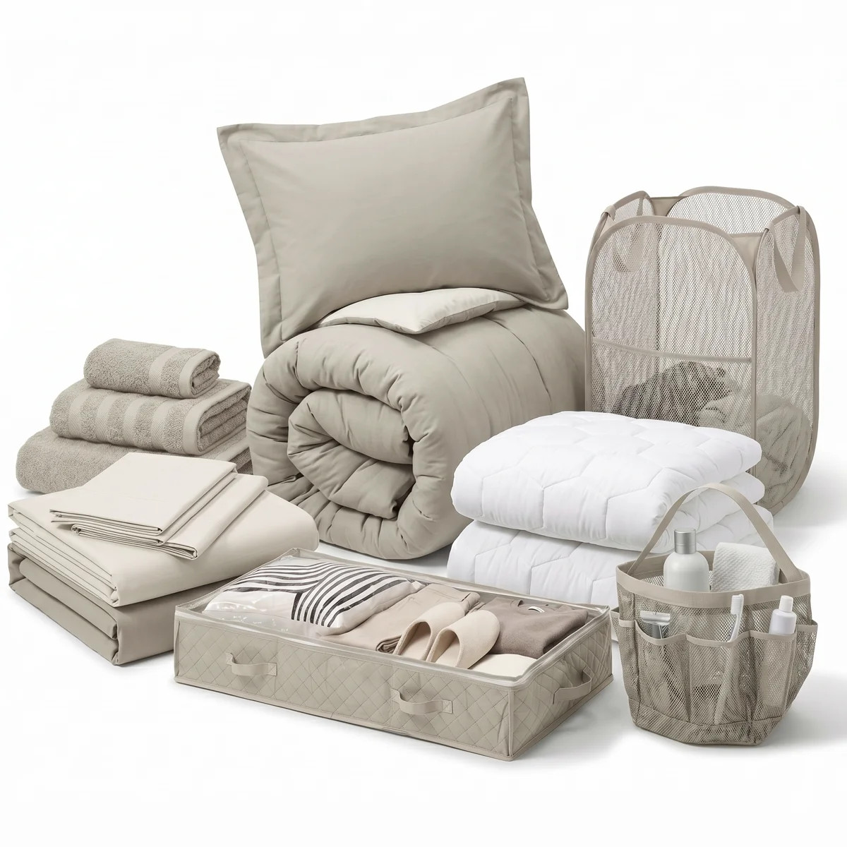 Back to College Kit, Twin xl Bed in a Bag With College Essentials | Wayfair North America