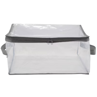Simplify 2pk Blanket Storage Bag Small: Clear PEVA, Bedding Organizer, 18" H x 24" W x 12" D, 0.8... | Target