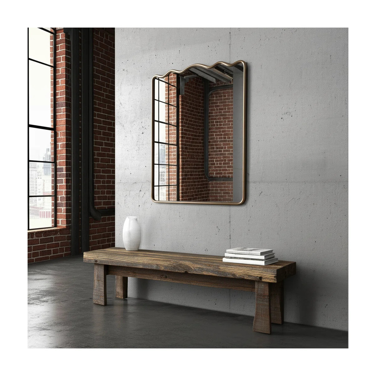 Savoy Ripple Mirror | Wayfair North America