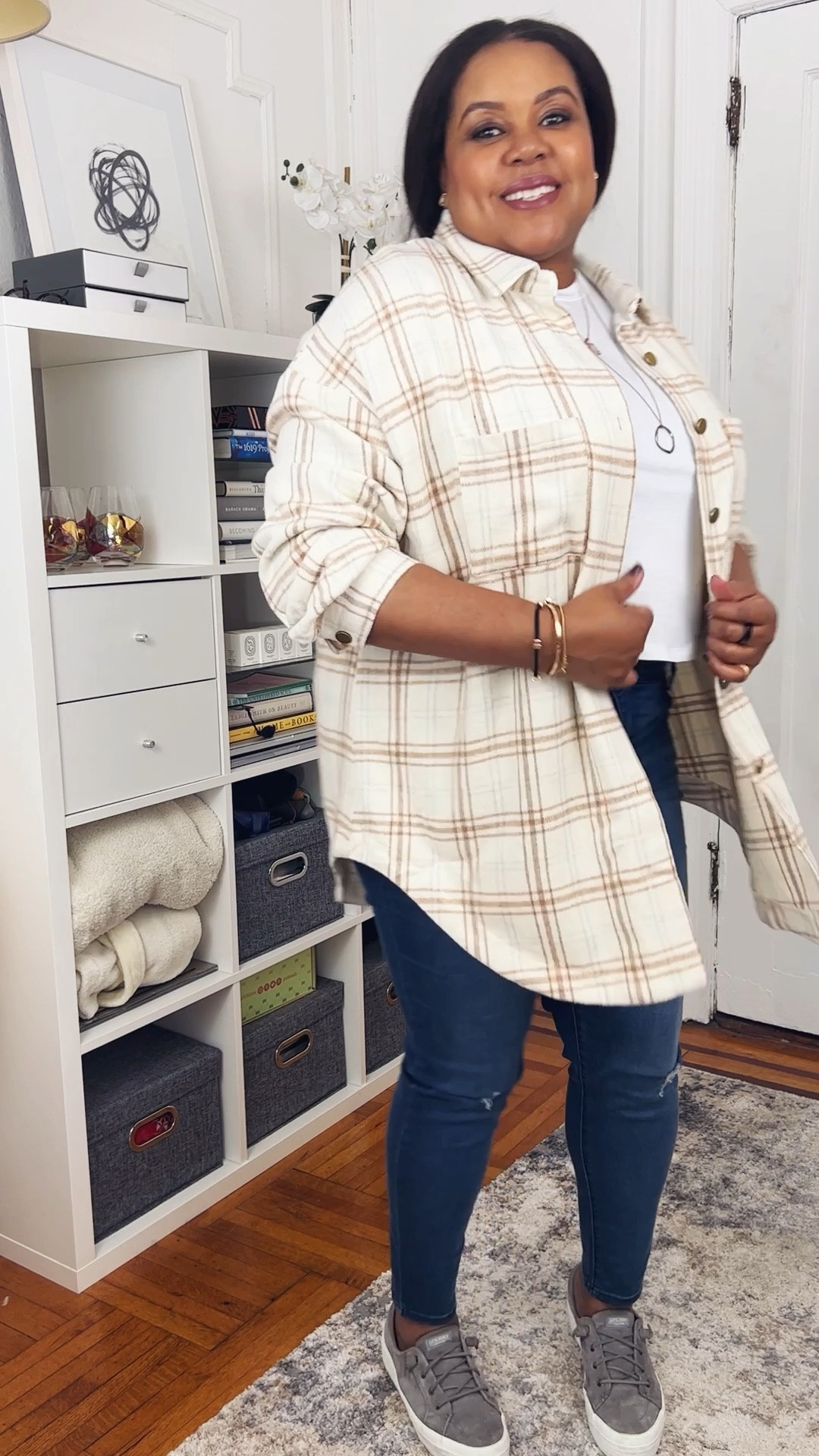Oversized plaid shacket. TTS  1XL//Amazon Prime Day Sale Amazon Fashion, Amazon Find, Prime Early Access Sale, #primeday2022 

#LTKSeasonal #LTKcurves #LTKsalealert