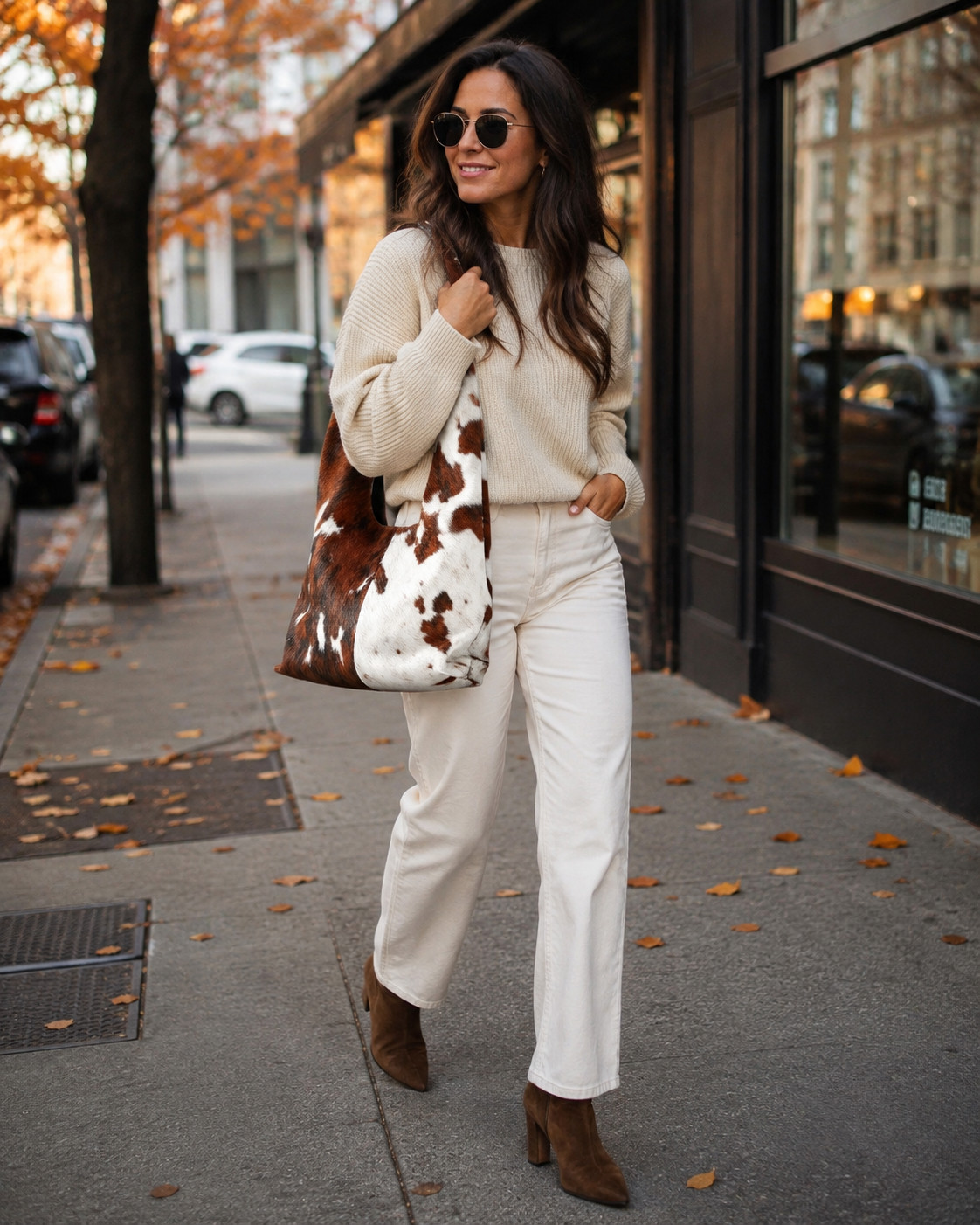 STOPPP these Mark & Graham bags are SO good for fall 😍🍁 The cowhide moment is such a statement, and that deep green suede tote looks seriously luxe with camel, cream, chocolate brown, and black. Perfect for workdays, coffee runs, weekend shopping, and basically every polished fall outfit. These are the accessories I’d build the whole look around. #MarkAndGraham #LTKFind #FallBag #TrendingBags #FallFashionFinds #CowhideBag #GreenSuedeBag #FallAccessories #StreetStyle #FallStreetStyle #ChicFallOutfit #AutumnFashion #FallOOTD #ToteBagStyle #LuxuryStyle #ClassicFashion #LTKSeasonal #FallInspo #BagFinds #Fall2026 

 #LTKSeasonal #LTKU #LTKSaleAlert