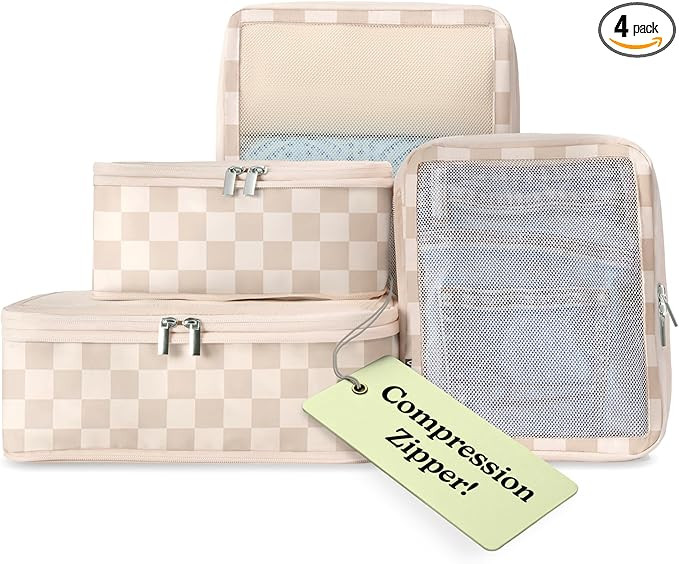 Vandel Space-Saving Compression Packing Cubes for Women, Men, Compressible Carry On Suit Case Org... | Amazon (US)