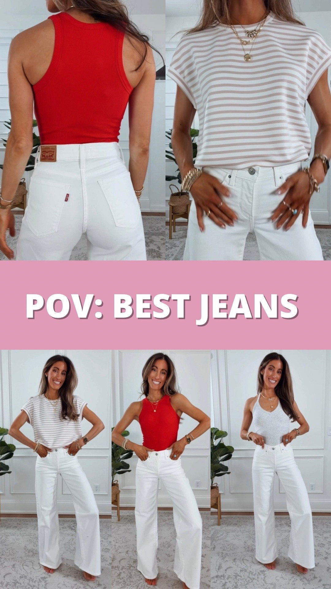 These stretchy shaping widely jeans have a built-in tummy slimming panel and make your backside looks so good. Fit true to size. ￼

#LTKmomlife #LTKootd #LTKSaleAlert