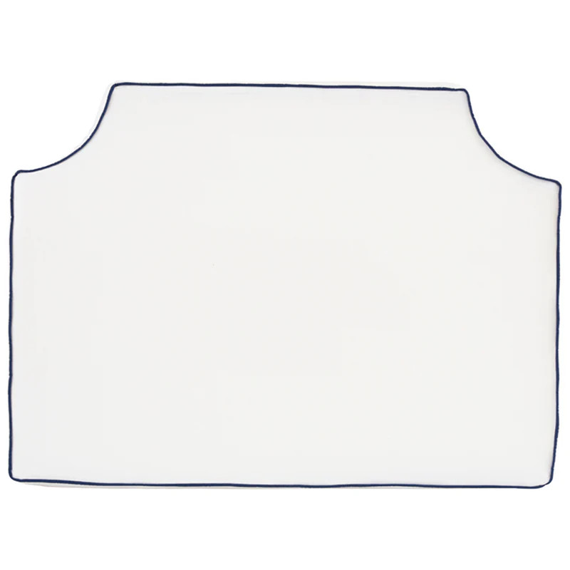 White with Prussian Pipe Headboard | Room 422