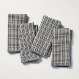 Set of 4 Plaid Cloth Napkins Navy - Hearth & Hand™ with Magnolia | Target