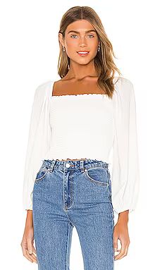 Show Me Your Mumu Mindy Top in White from Revolve.com | Revolve Clothing (Global)