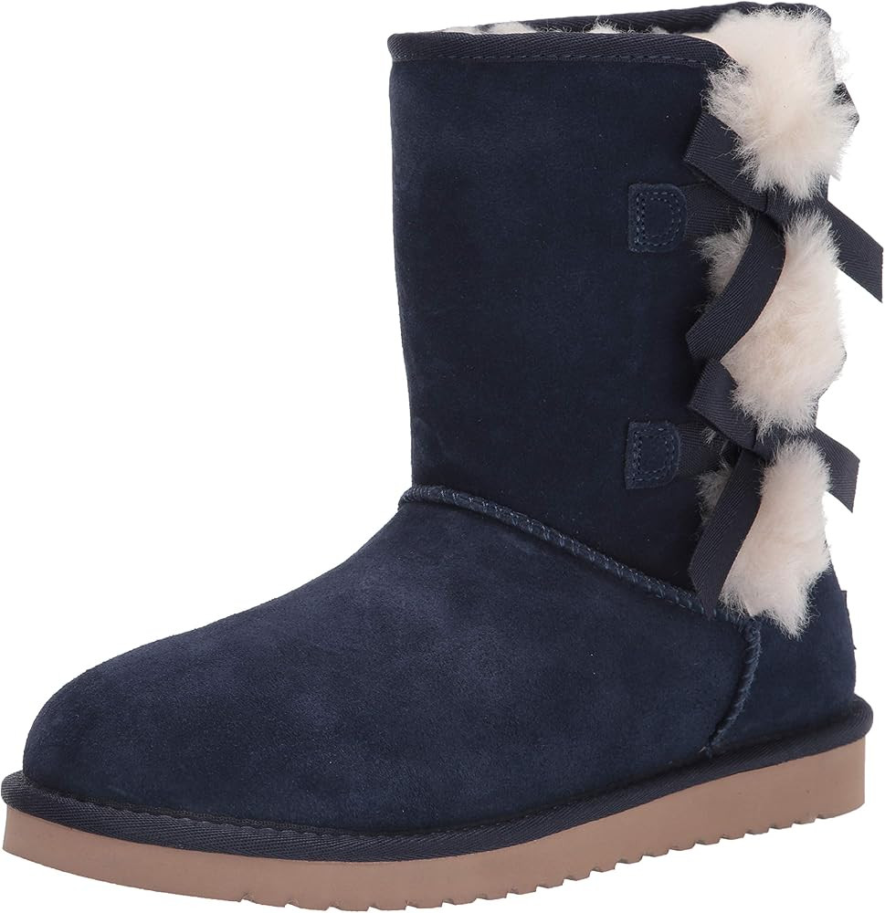 Amazon.com | Koolaburra by UGG Women's Victoria Short Fashion Boot, Insignia Blue, 8 US | Mid-Cal... | Amazon (US)