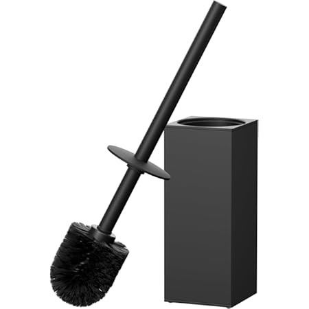 Gatco 1488MX Elegant Square Toilet Brush Holder, Matte Black | Amazon (US)