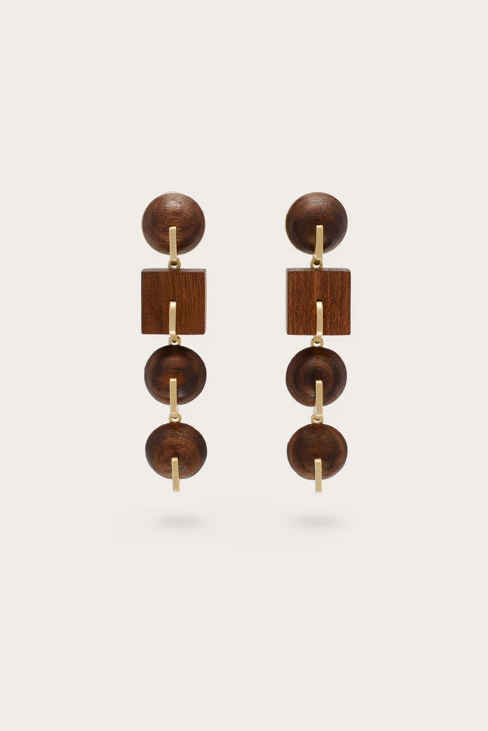 LAGUNA EARRING - WALNUT | Cult Gaia - US