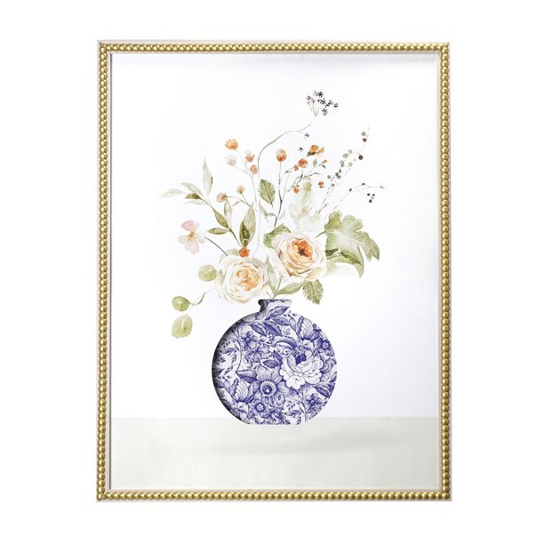 Crystal Art Gallery Floral Beaded Framed Size 20" x 26" Wall Art Décor Set of 1 by Heather Myers | Walmart (US)