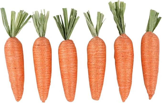 SOL MAR Jute Carrot Easter Decor - Create Festive Joy with 6-ct. Packs of Jute Carrots for Easter... | Amazon (US)