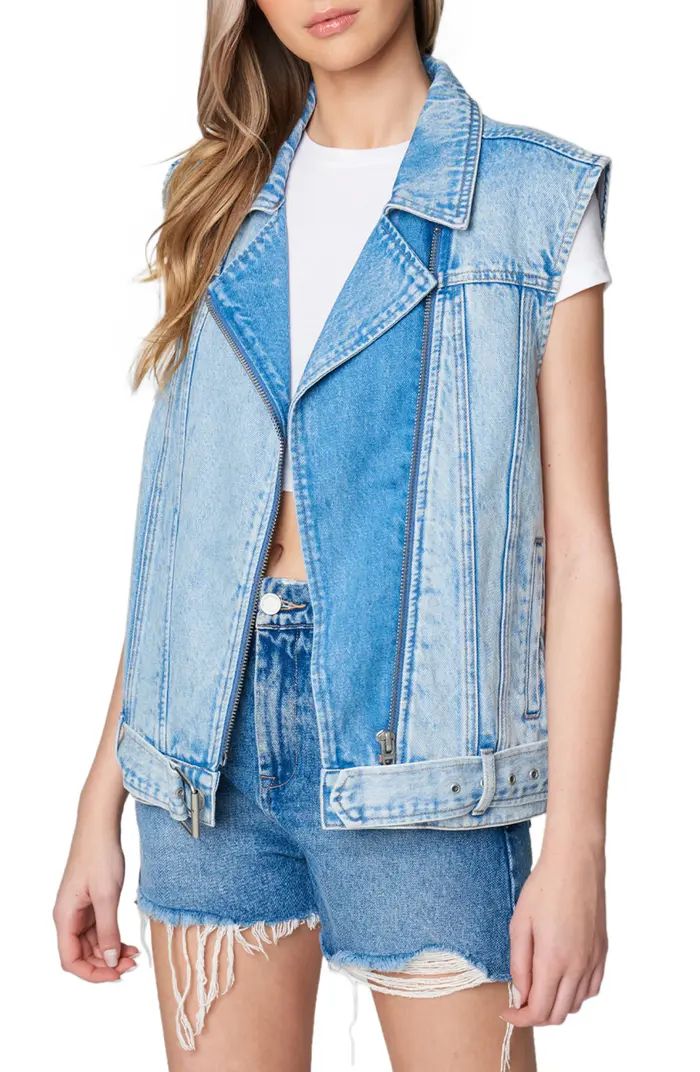 BLANKNYC Denim Moto Vest | Nordstrom | Nordstrom