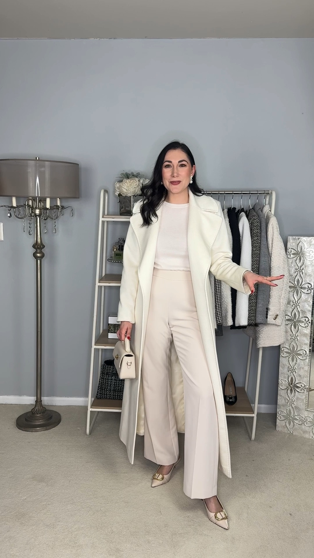 Princess Catherine Pinterest outfit recreation 🤍

Ivory wrap coat size 6, sized up 
Ivory top 
Ivory pants size 4 curvy, TTS
Ivory heels 



#LTKWorkwear #LTKootd #LTKSeasonal