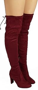 Wild Diva Amaya-01 Women's Thigh High Sexy Over The Knee Pullon Trendy Comfortable Chunky High He... | Amazon (US)