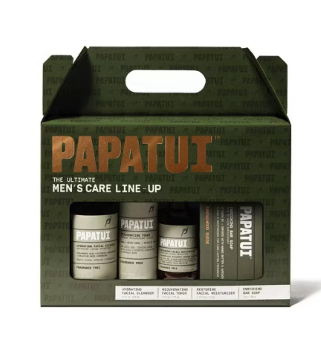 Men’s Skincare
Give that gift of incredible looking skin! 
This holiday season, pamper the men in your life with the PAPATUI™ Men's Care Pack. Featuring skincare essentials and our bestselling 7 oz. Enriching Bar Soap in Sandalwood Suede, this holiday set is the holy grail for all men's skincare needs. Each skincare product is unscented, cruelty-free, and enriched with powerful hydrators for healthy, great looking skin.

#personalcare
#grooming
#mensbathandbody
#mensskincare

#LTKMens #LTKFindsUnder50 #LTKGiftGuide