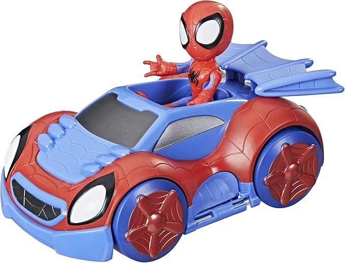 Marvel Spidey and His Amazing Friends Change 'N Go Web-Crawler and Spidey Action Figure, 2 in 1 V... | Amazon (US)