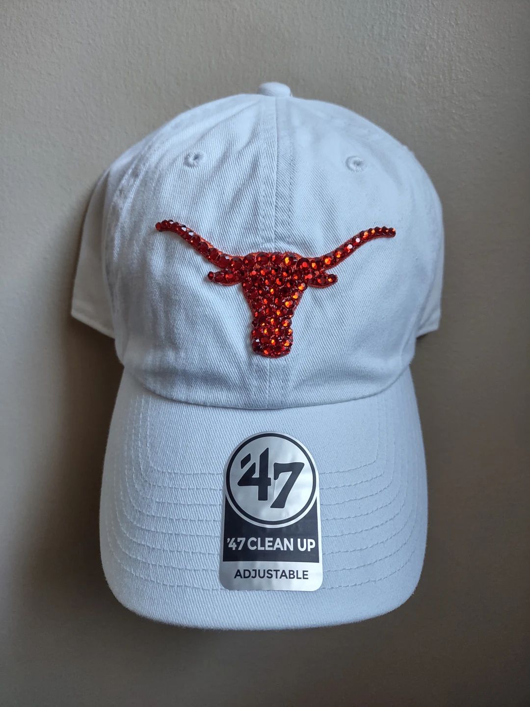 Bling Crystal Texas Longhorns Adjustable White Hat NCAA - Etsy | Etsy (US)