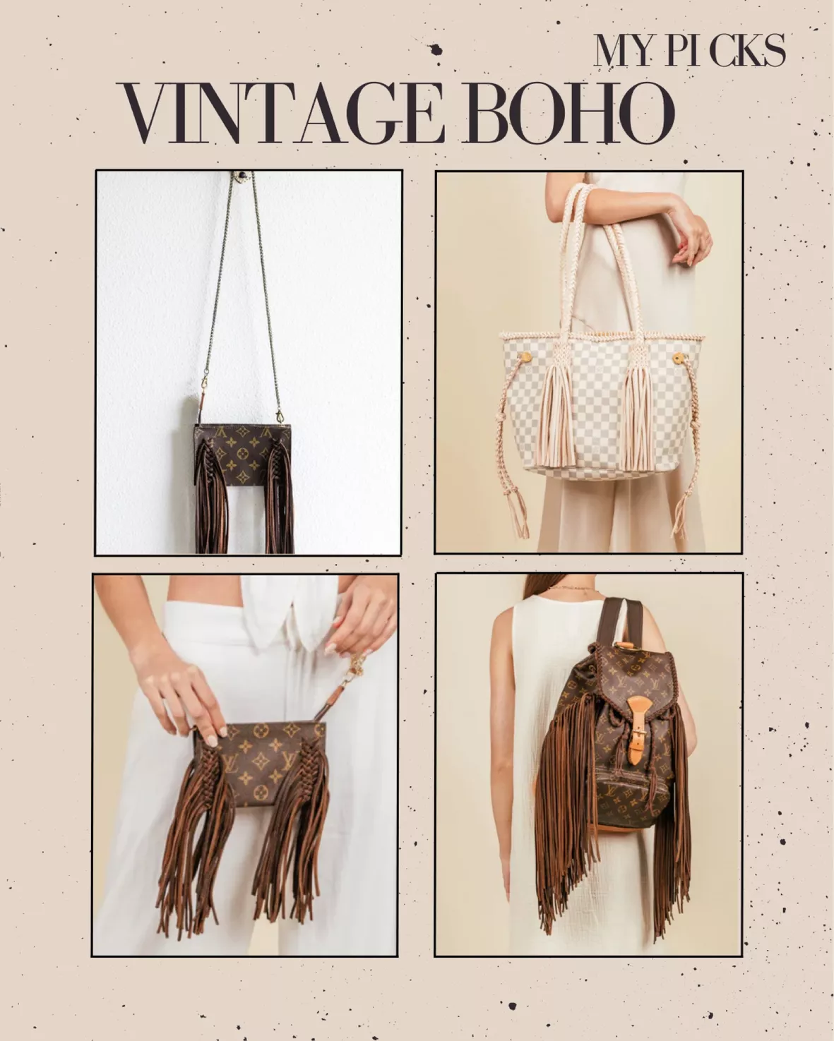 Fringed Louis Vuitton Speedy  Purses and handbags, Purses, Funky purses