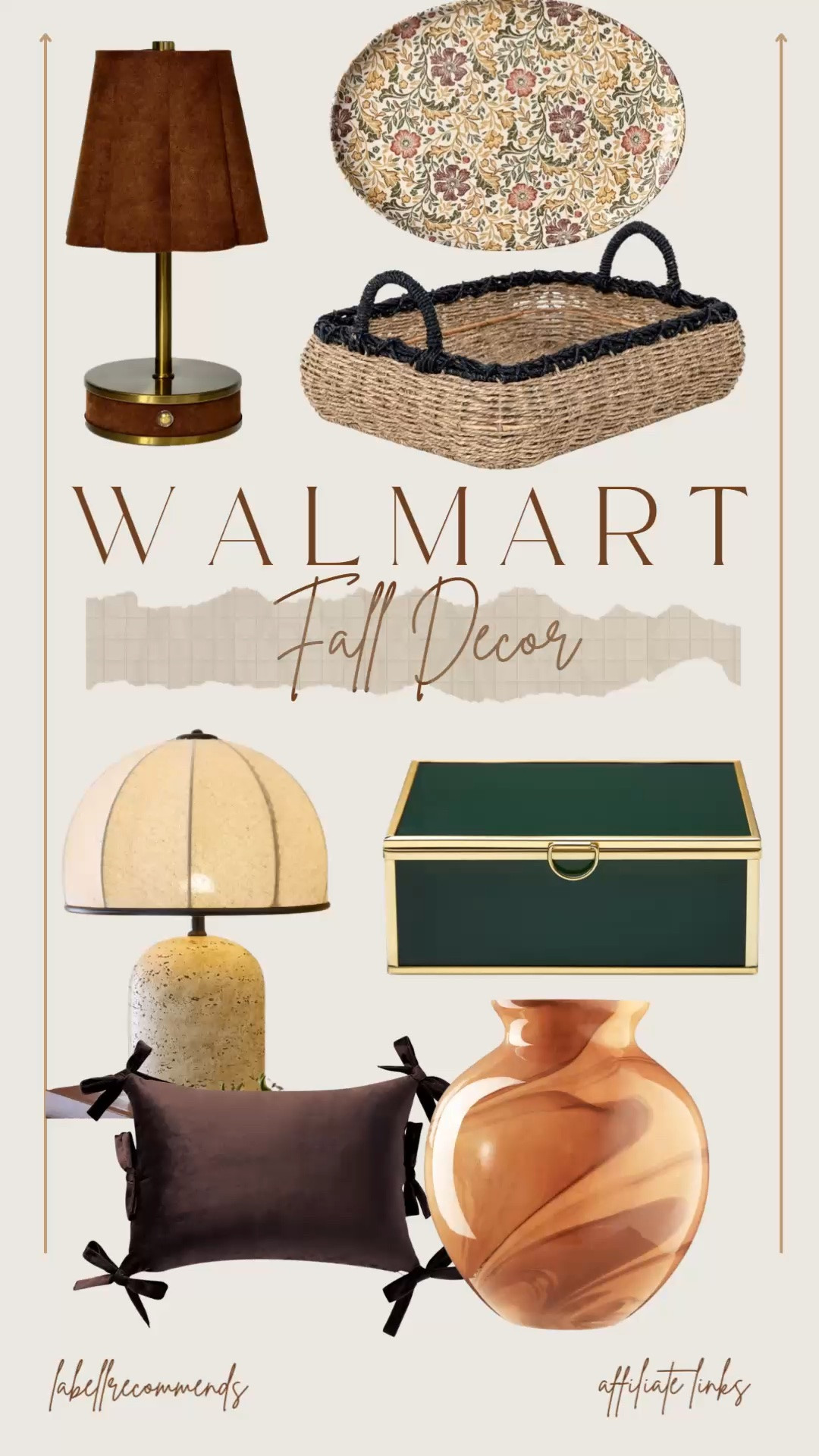 Walmart’s new fall decor! Beautiful small  table top lamps, vases, brown pillows, rattan trays and so much more. All at affordable prices. 

#falldecor #walmarthome

Stone lamps, rust marble vase, brown throw pillows, rattan wicker trays, fall decor, affordable fall decoration

#LTKSeasonal #LTKHome
