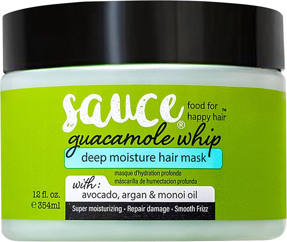 SAUCE BEAUTY Guacamole Whip Hair Mask - Deep Conditioning Hair Mask for All Hair Types w/Avocado,... | Amazon (US)
