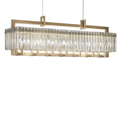 Light Rectangle Chandelier Rock Crystal | Wayfair North America