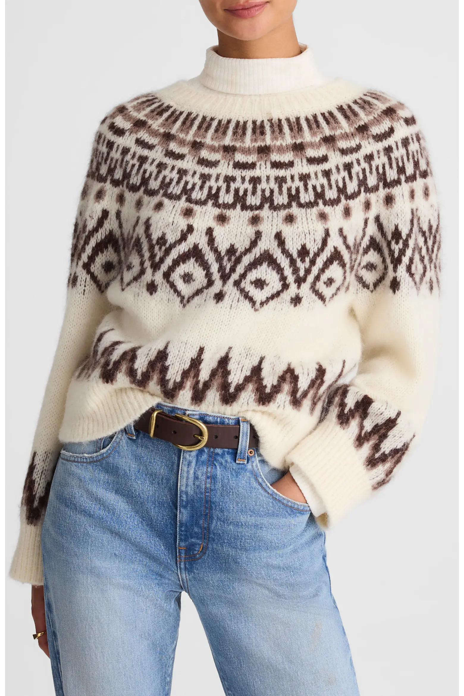 Madewell Fair Isle Wool & Alpaca Blend Sweater (Women) | Nordstrom | Nordstrom