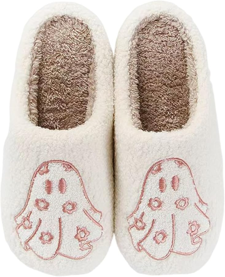 Slippers for Womens Mens Cut Retro Plush Soft Memory Foam House Shoes | Amazon (US)