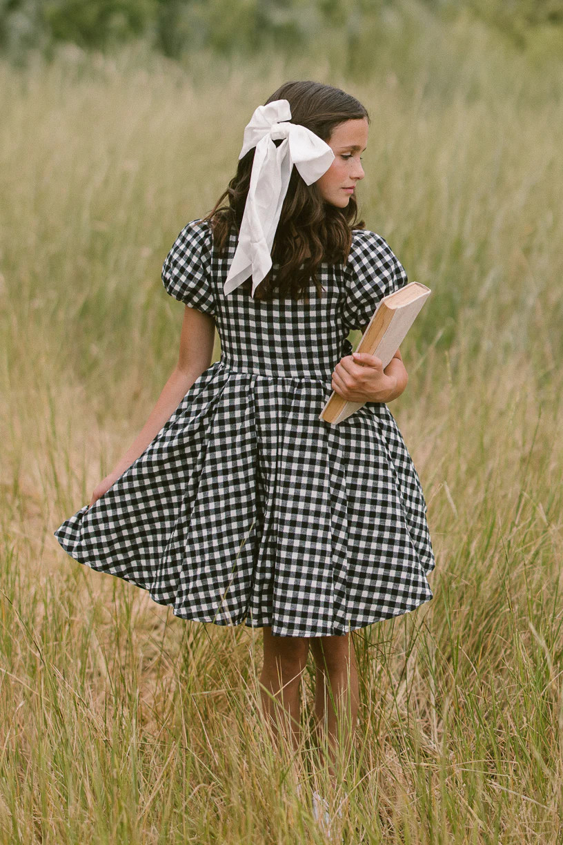 Mini Cupcake Dress in Black Gingham | Ivy City Co