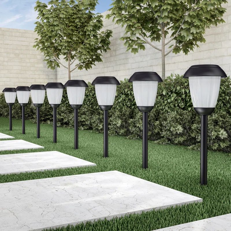 Low Voltage Solar Powered Integrated LED Metal Pathway Light | Wayfair North America