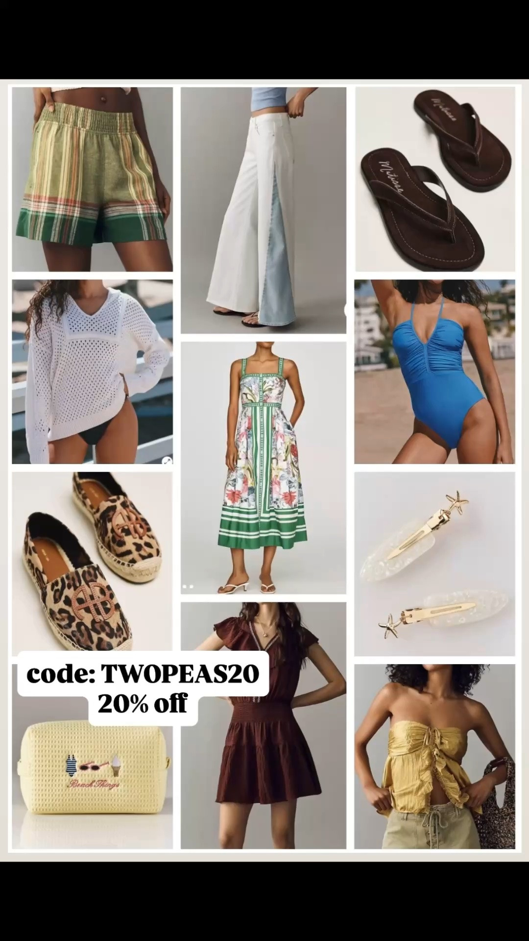 Anthropologie 20% off with code: TWOPEAS20
Anthropologie Summer. Summer styles.

#LTKSeasonal #LTKSaleAlert #LTKOver40