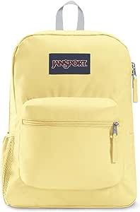 JanSport Cross Town Backpack, Pale Banana, 17" x 12.5" x 6" - Simple Bookbag Adults with 1 Main C... | Amazon (US)