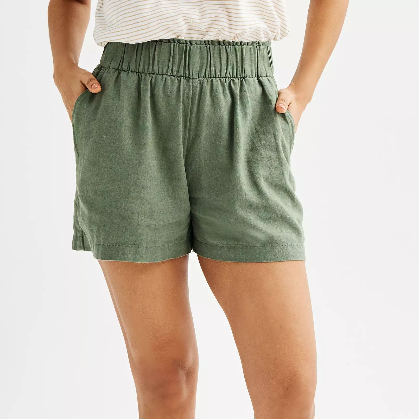Women's Sonoma Goods For Life® Femme Linen-Blend Shorts | Kohl's