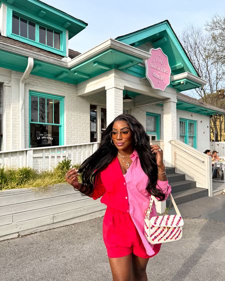 Like this post + comment LINK for a message with info on my colorful Spring outfit 🍓🩷✨🍩 

This set is so comfortable + comes in a bunch of color ways! I wore it in Nashville and it was one of my fav outfits of the trip 🤌🏾 (WILEY15) will get you $ off! 

#springoutfits #ltkspring

#LTKxSephora #LTKFestival #LTKtravel