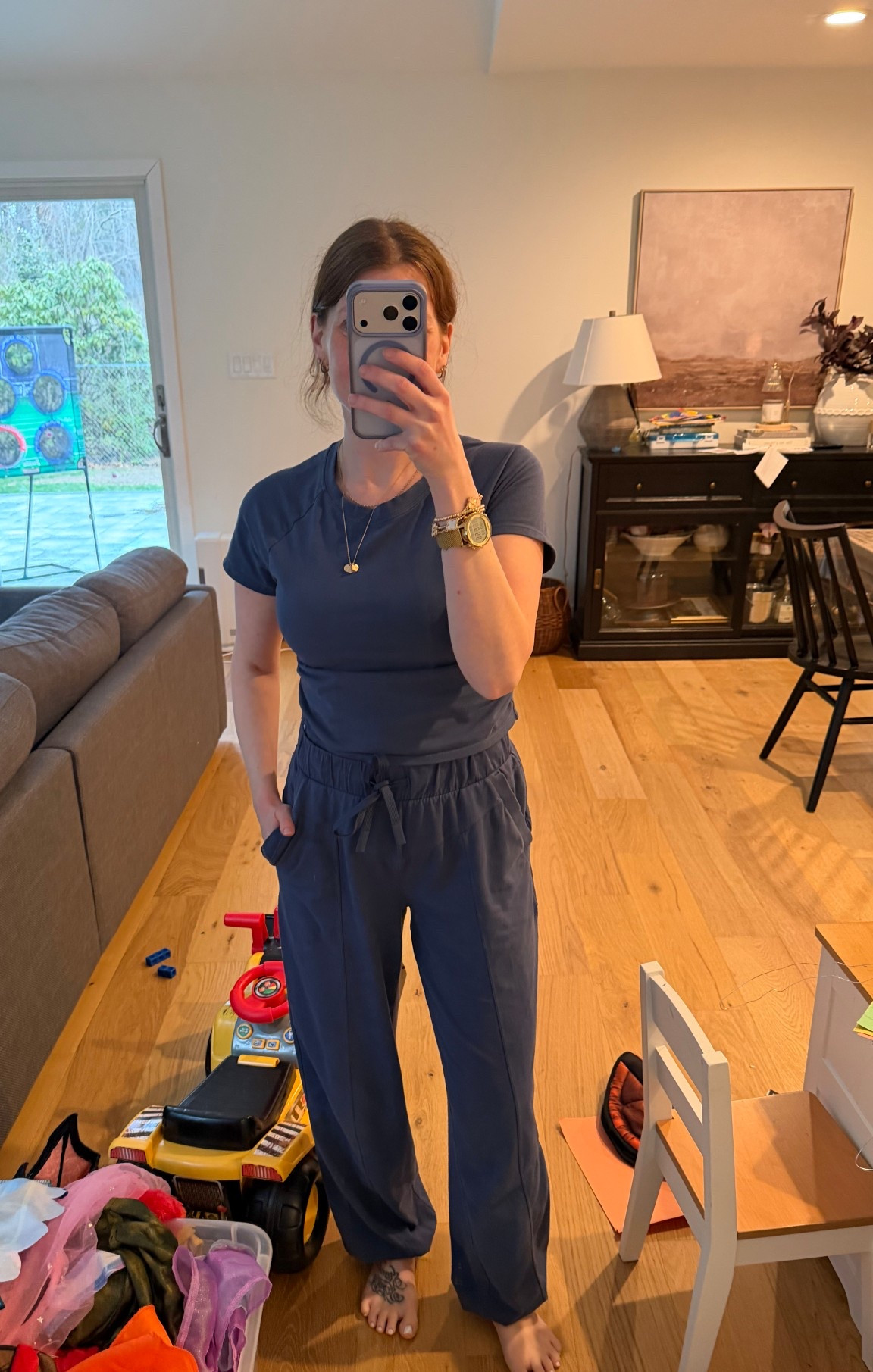 Spring outfit from target 
I’m in a size small in pants and medium top 

#LTKootd #LTKmomlife