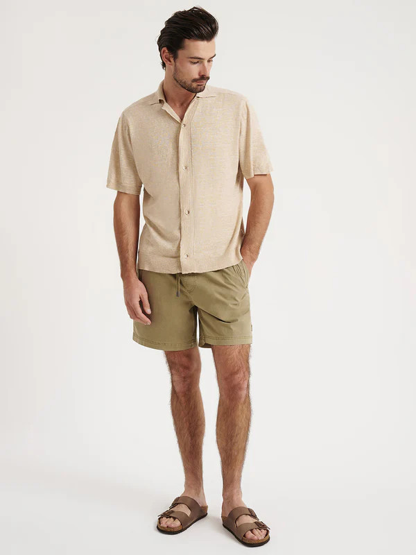 Mercer Knit Shirt in Natural Marle | Glue Store (Australia & NZ)