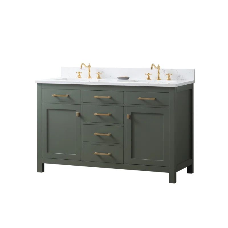 Atencio 54" Double Bathroom Vanity Set | Wayfair North America