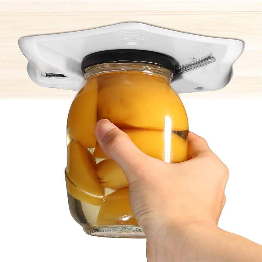 Under Cabinet Jar Opener, Opens Lids Up to 5 Inches - Extra Strong Leverage for Tough Jars & Larg... | Amazon (US)