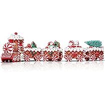 KPCB Gingerbread Christmas Decorations Christmas Train Handcrafted Gingerbread Decor with LED Light  | Amazon (US)