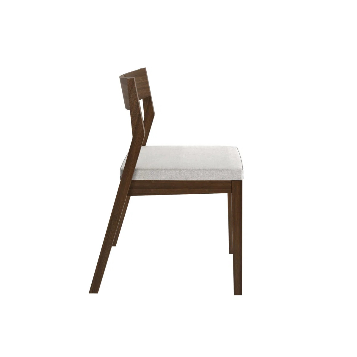 Latitude Run® Dining Chair Frame (2 Pack), Pecan with Cream Cushion | Wayfair | Wayfair North America