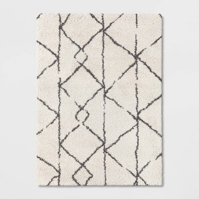 9'3"x12' Geometric Design Woven Area Rugs Cream/Gray - Threshold™ | Target