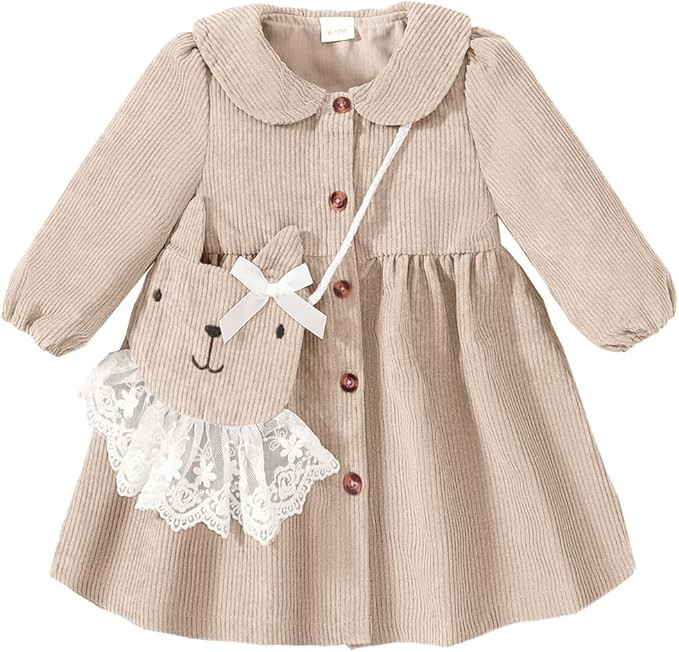 Mioglrie Toddler Girl Fall Dress Baby Girl Winter Clothes 6 12 18 24 Months Outfit Cute Dresses f... | Amazon (US)