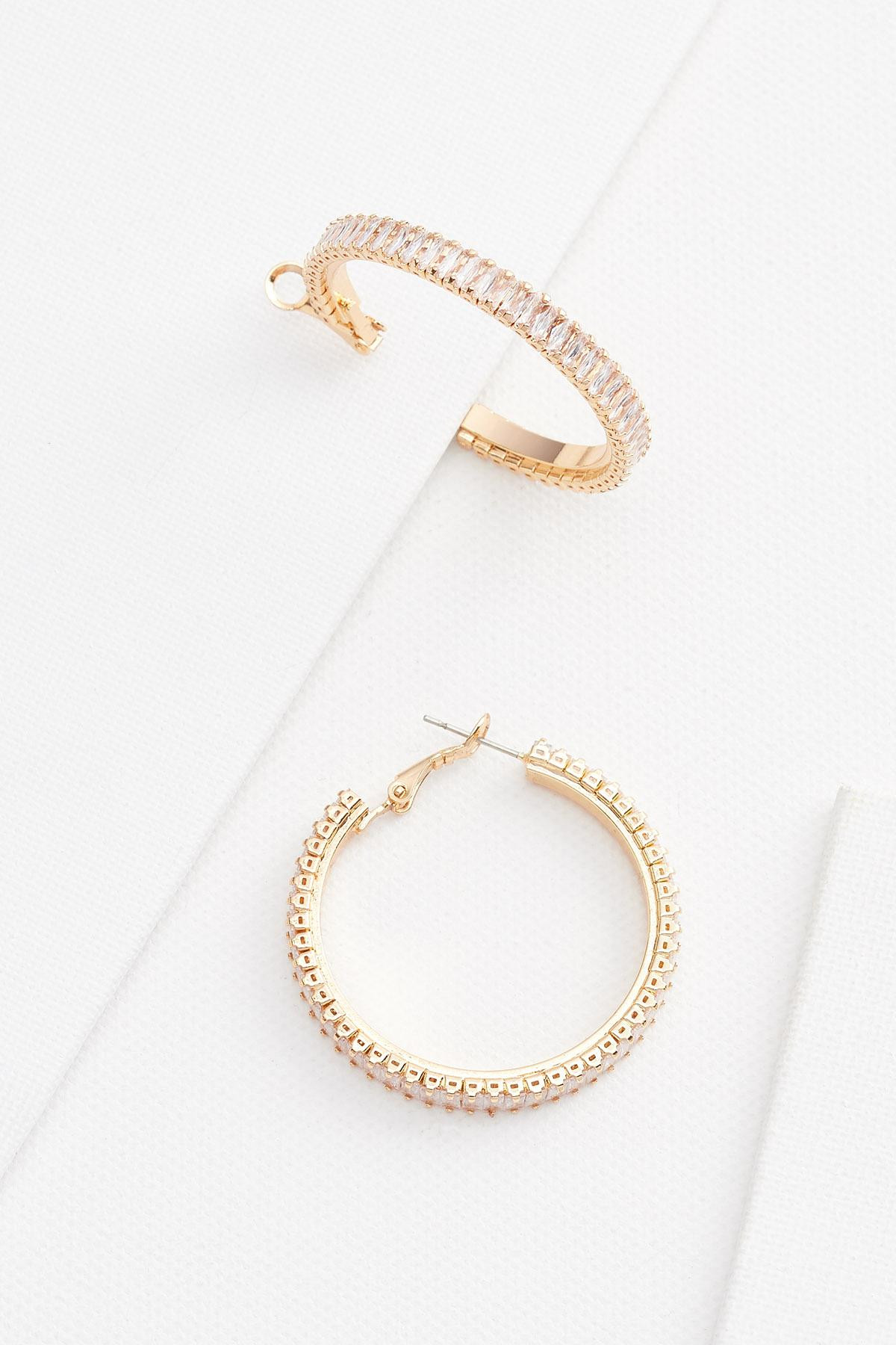 sparkly hoop earrings | Versona