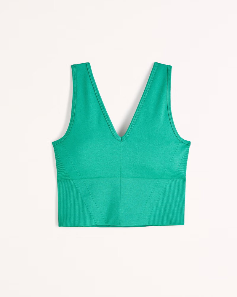 YPB seamlessCORE V-Neck Slim Tank | Abercrombie & Fitch (US)